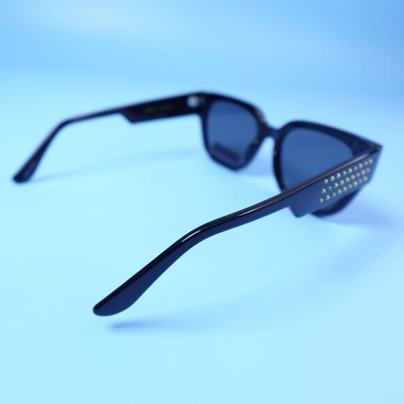 Rebecca Minkoff Black Mazey Studded Sunglasses 100% UV Protection main image 4